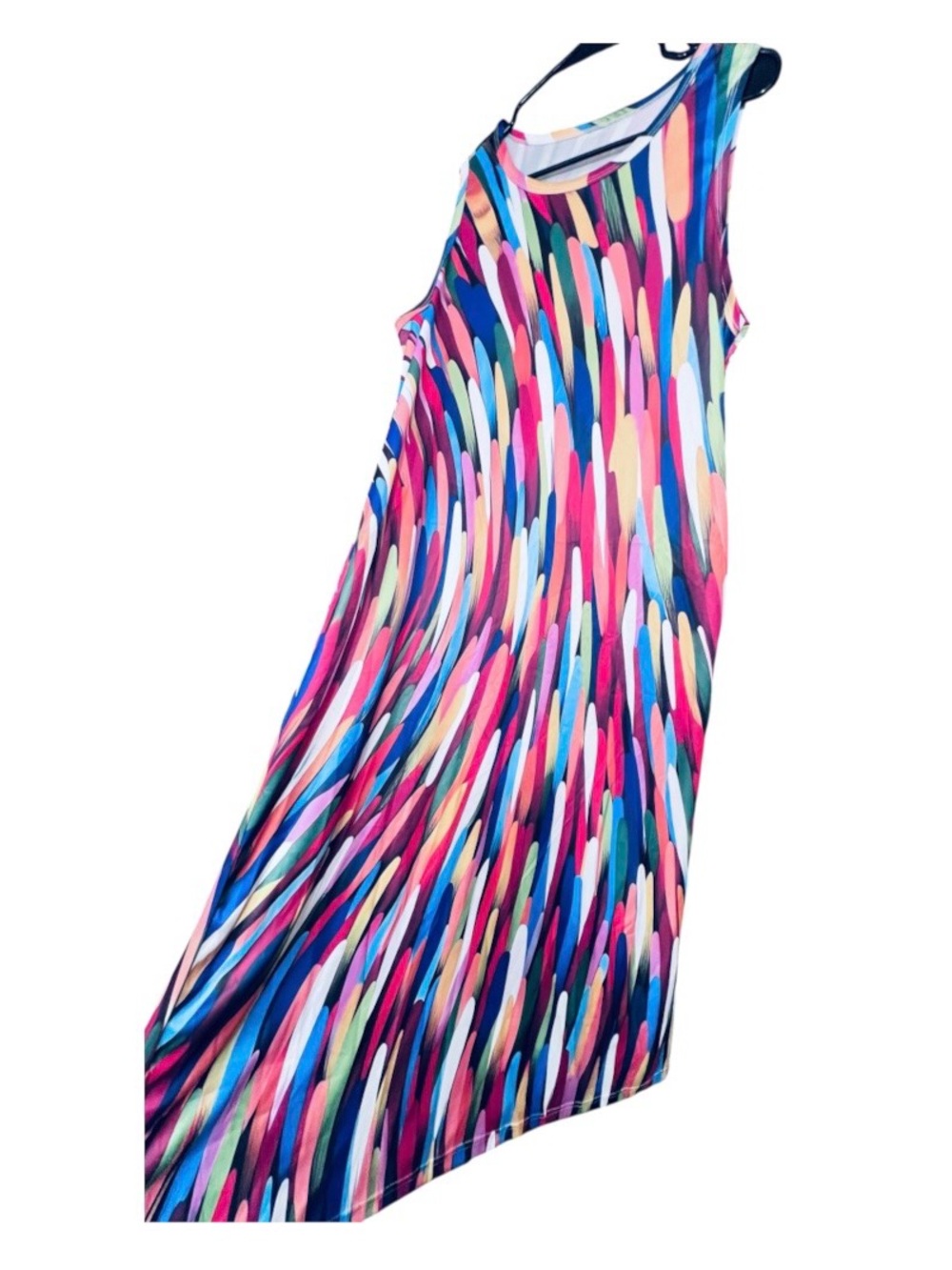 NWOT Colorful Abstract Print Sleeveless Midi/Maxi Dress – Size Medium